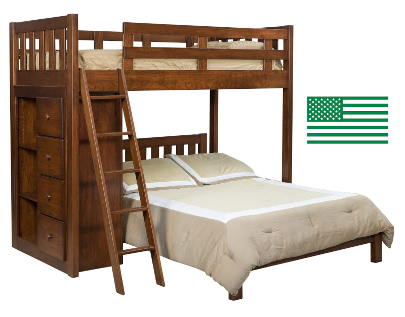 Amish Benning Twin & Full Bunk Bed